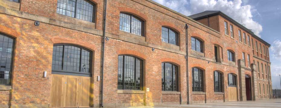 ROUNDHOUSE, DERBY COLLEGE. Rear Aspect